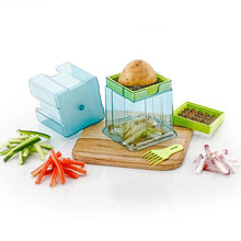 2-in-1 Potato Chipper & Slicer – French Fries Maker with Two-Blade Cutter (1 Pc)