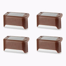 4-Piece Solar Waterproof Garden, Stair & Railing Lights