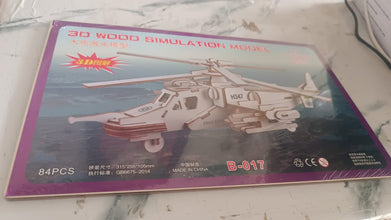 3D Wooden Aircraft Puzzle DIY Assembly Kit (Mix Design – 1 Set)